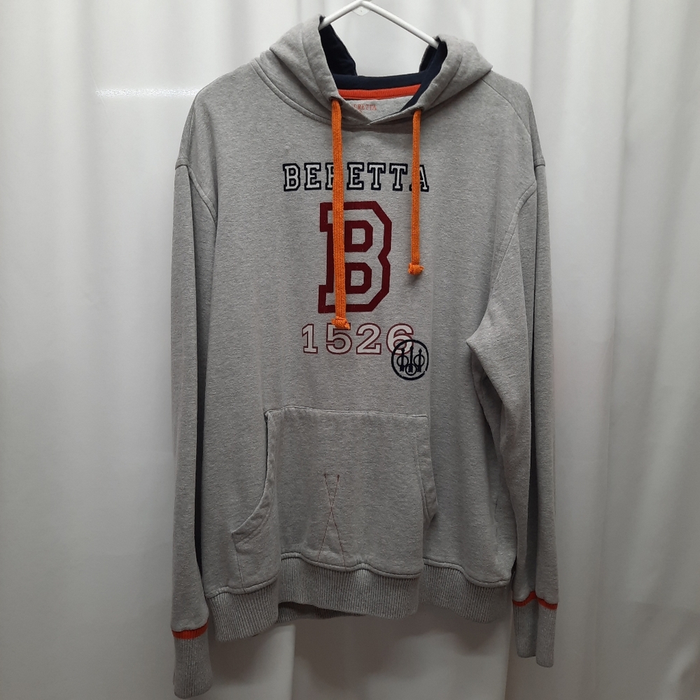 Sports Beretta Hoodie Men's Size XXL Shooting Sports Outdoors Orange Grey